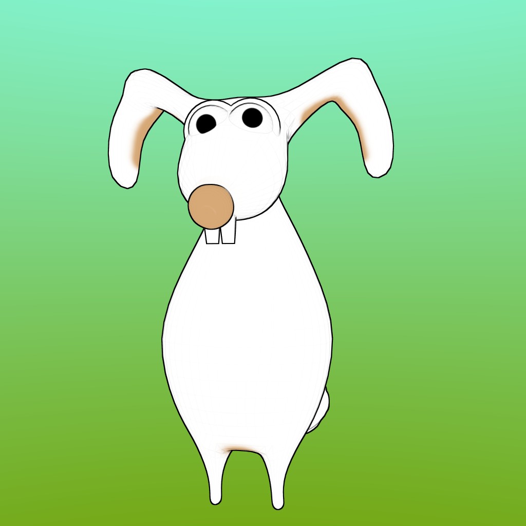 Lapin-lowpoly-with-basic-rig preview image 1